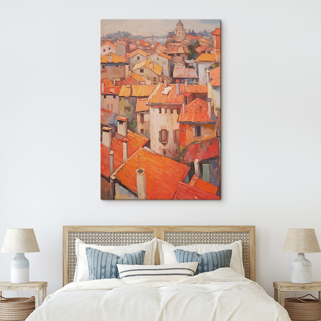 Painting of a city