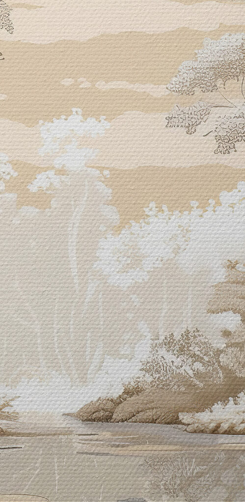 River with trees and plants