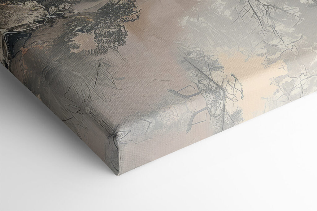 Lake with trees and birds