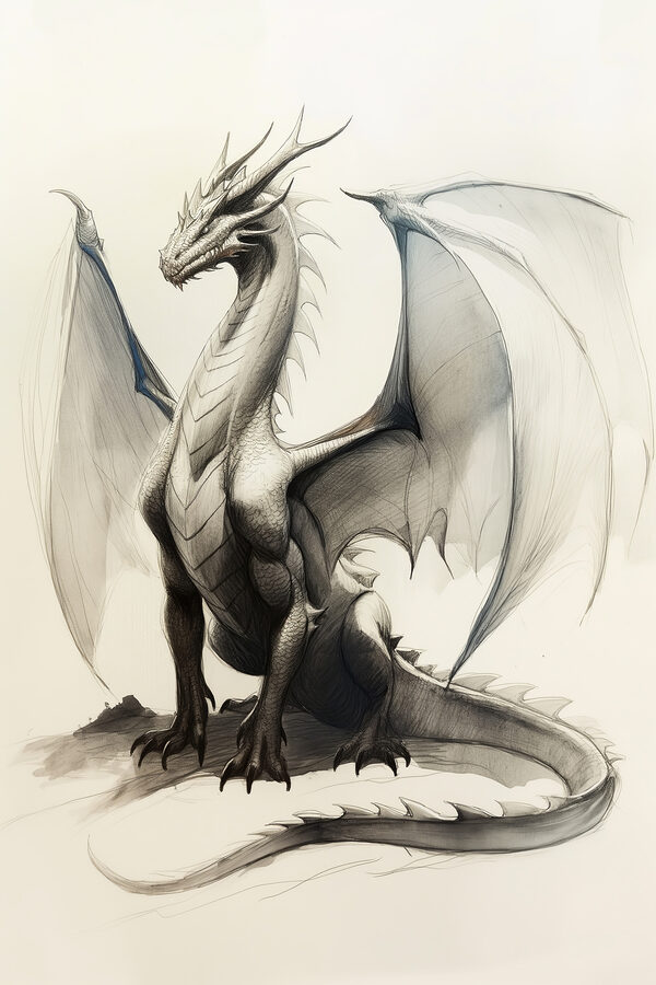 Desenul unui dragon Desenul unui dragon