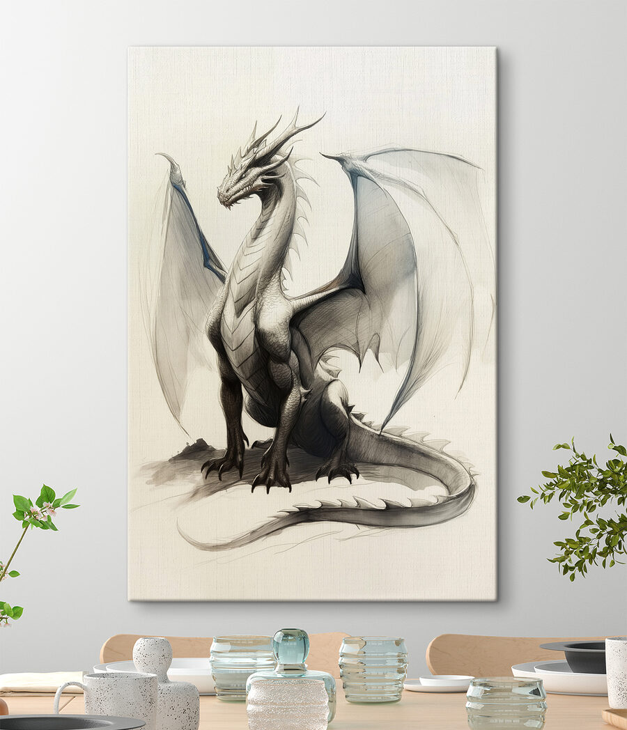 Desenul unui dragon Desenul unui dragon