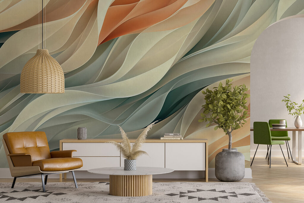 Close up of a colorful pattern