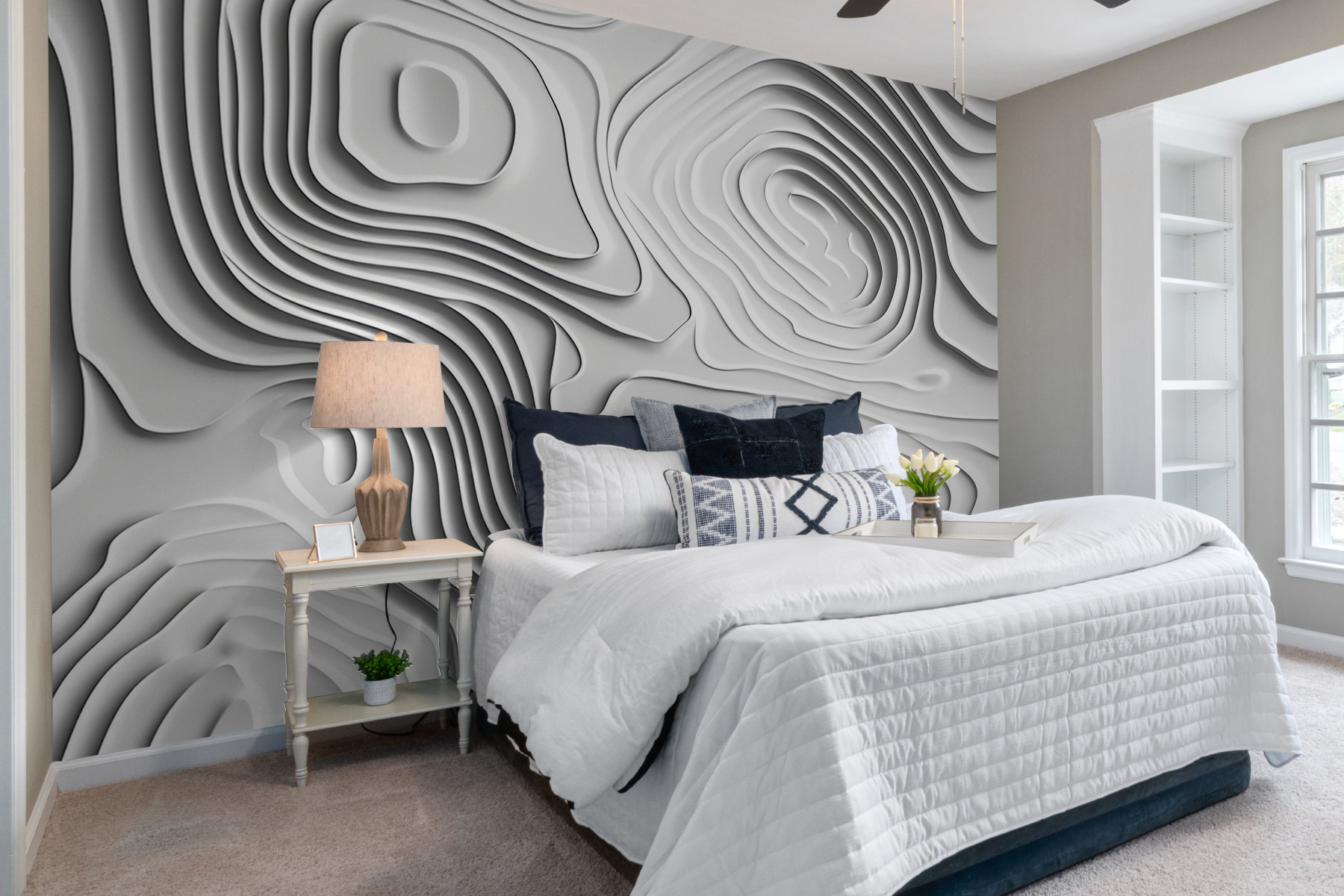 White surface with lines and shapes White surface with lines and shapes