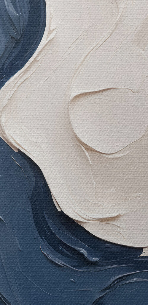 Blue and white paint