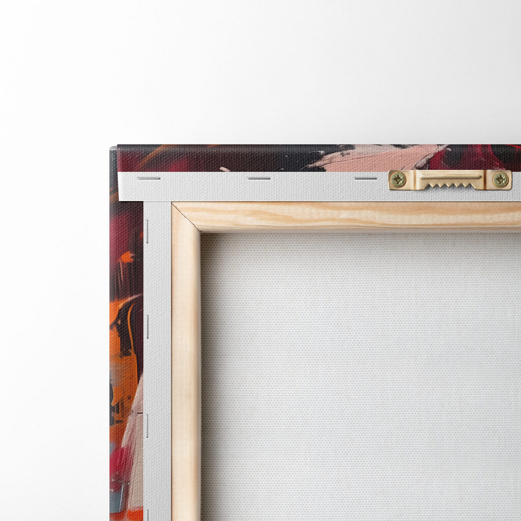 Woman with white hair and pink paint