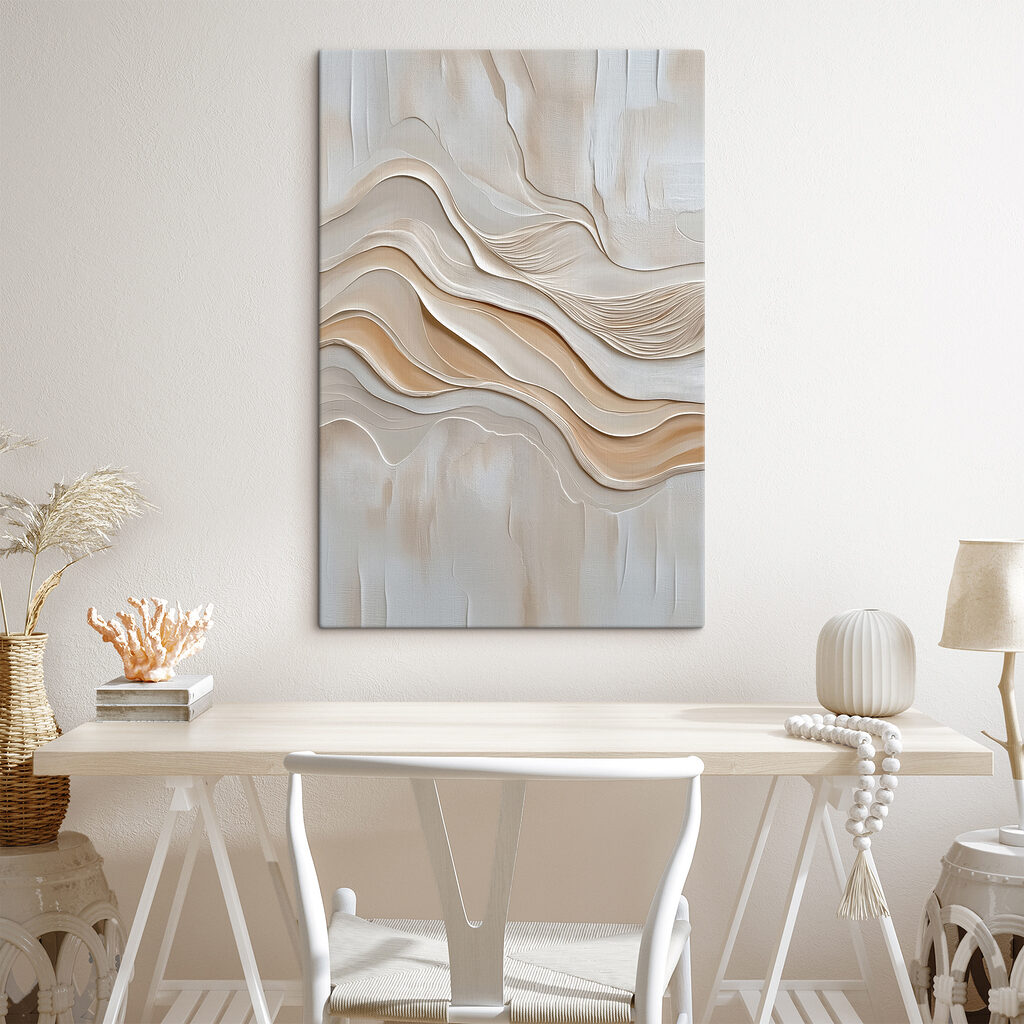 White and brown wavy lines White and brown wavy lines