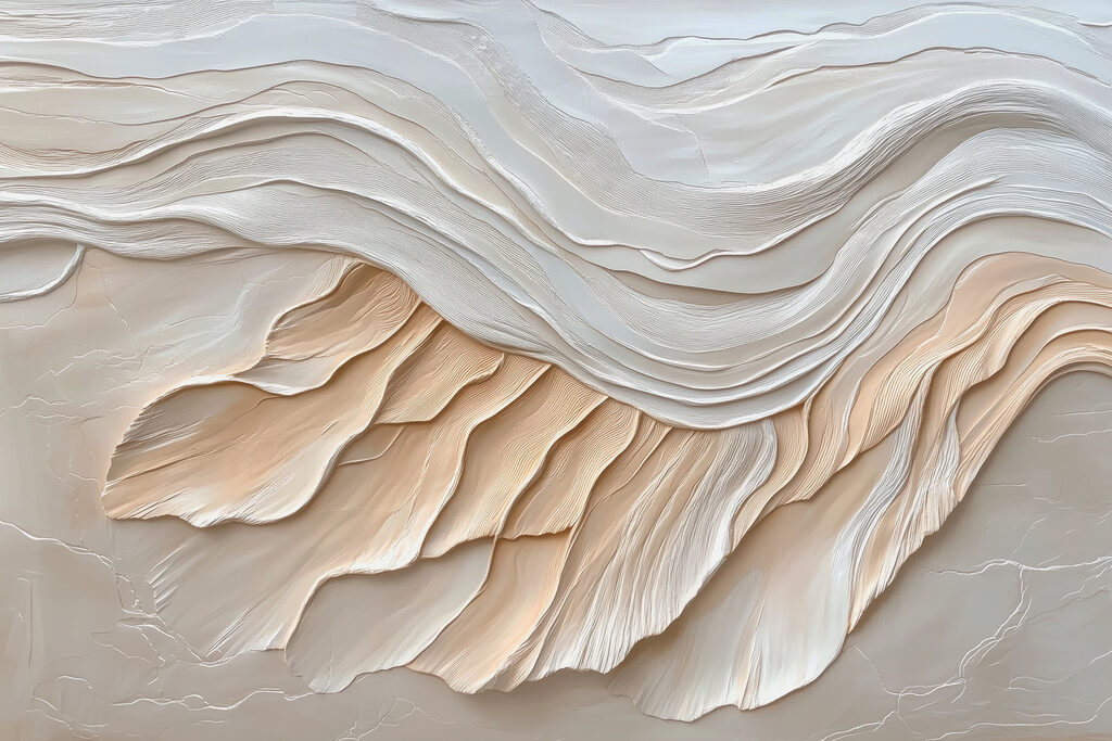 White and brown wavy pattern