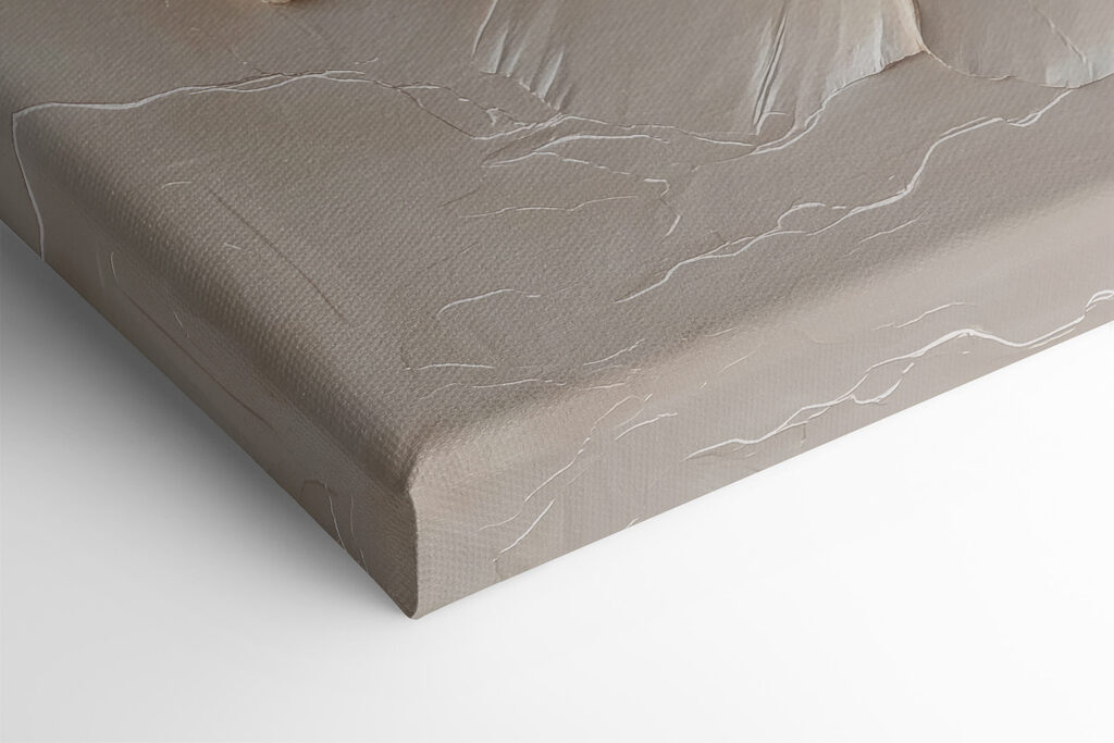 White and brown wavy pattern