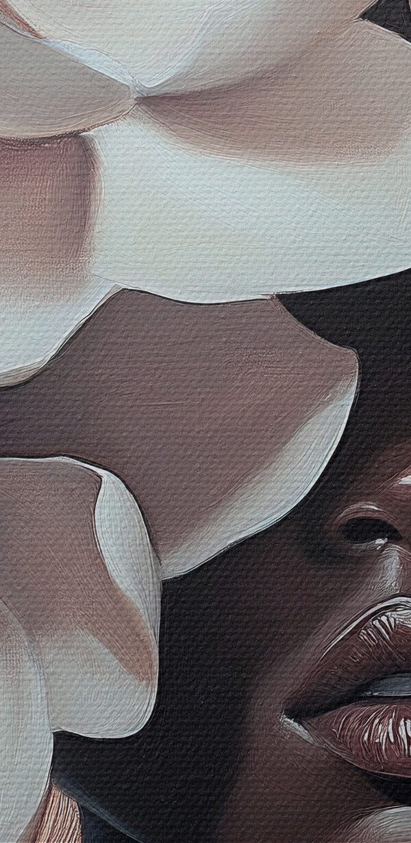 Woman with flowers in her hair