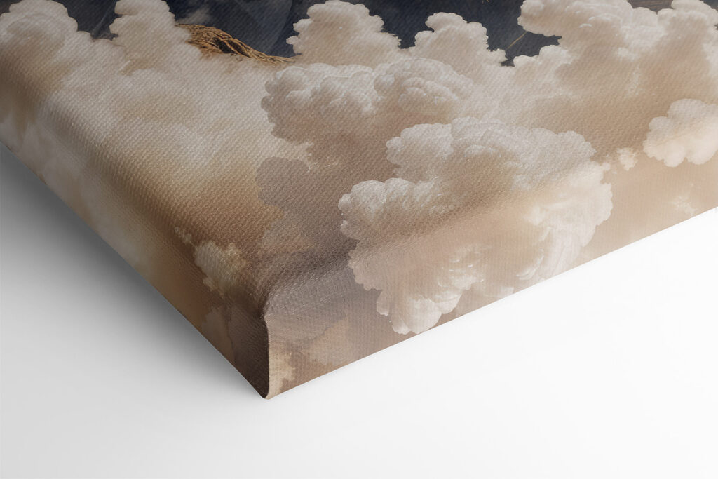 Moon over mountains and clouds Moon over mountains and clouds