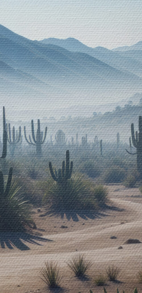 Cactus in a desert