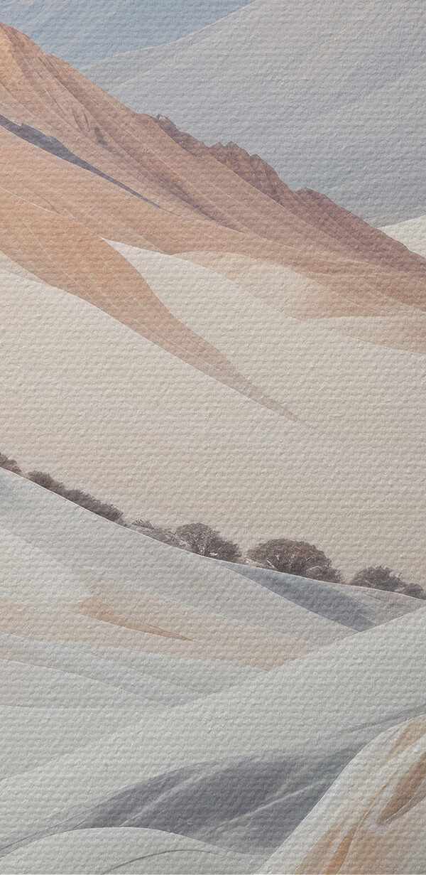 Desert peisaj cu munți și copaci Desert peisaj cu munți și copaci