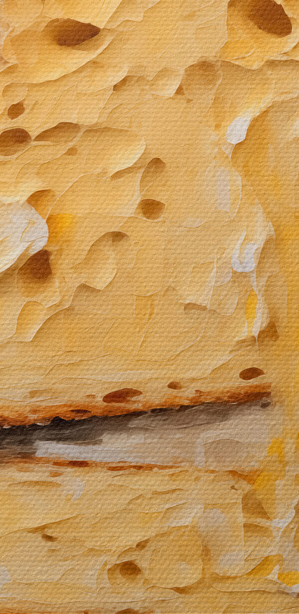 Bucată de pâine cu găuri în ea Bucată de pâine cu găuri în ea
