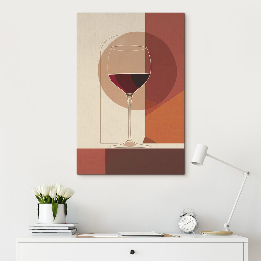 Pahar de vin cu un lichid roșu în el