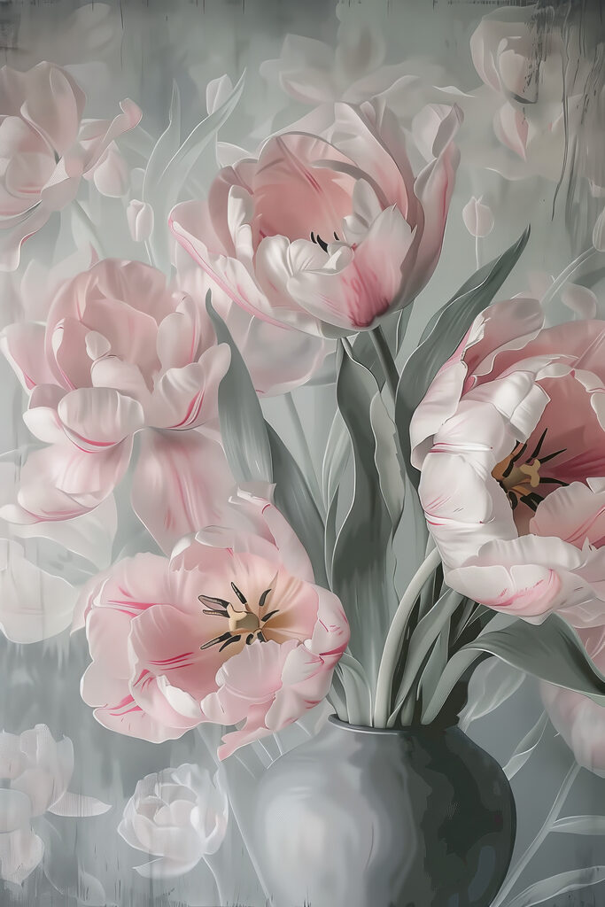 Elegant blooms in soft pastel hues