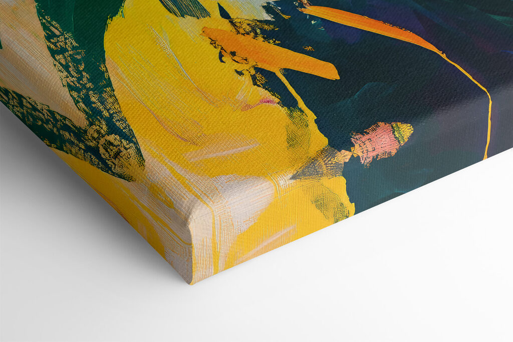 Painting of colorful leaves Painting of colorful leaves