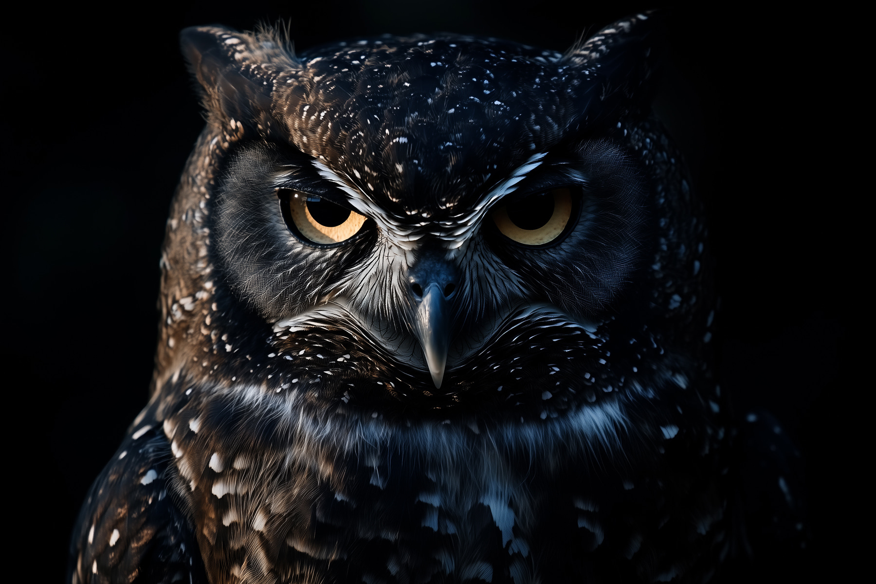 Close up of an owl