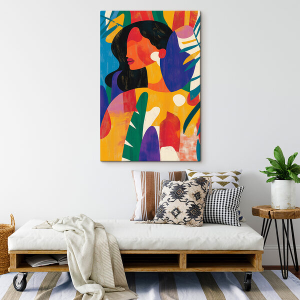 Femeie cu frunze colorate s40275pig309 600x600 - Femeie cu frunze colorate