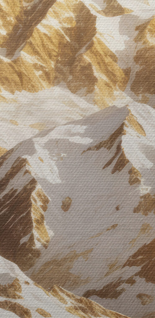 Snowy mountain range with trees Snowy mountain range with trees