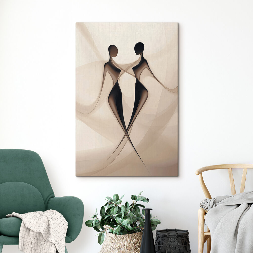 Couple of women in black and white