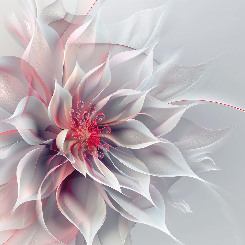 White and pink flower White and pink flower