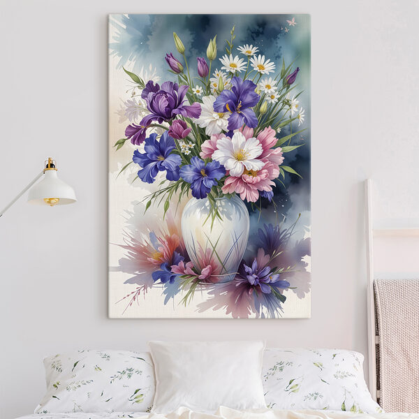 Pictura de flori într-o vază Pictura de flori într-o vază