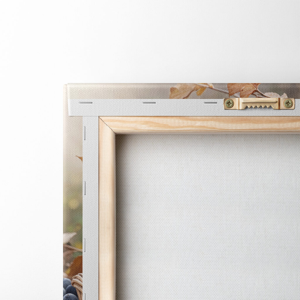 Basket of fruit with leaves