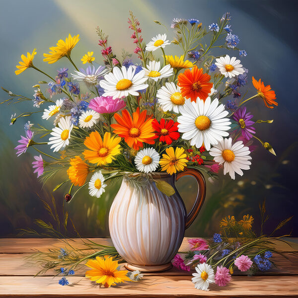 Pictura unui vas de flori Pictura unui vas de flori