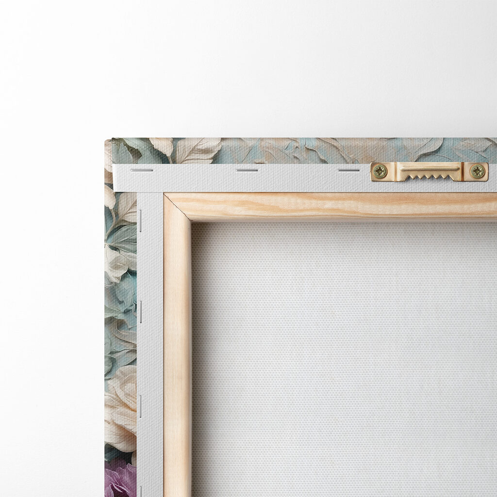 Group of flowers on a wall