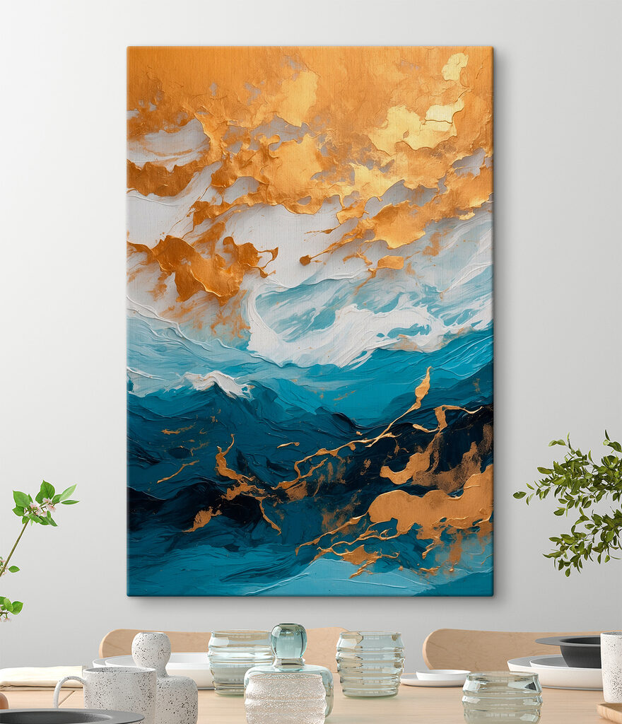 Waves of color dance together beautifully Waves of color dance together beautifully