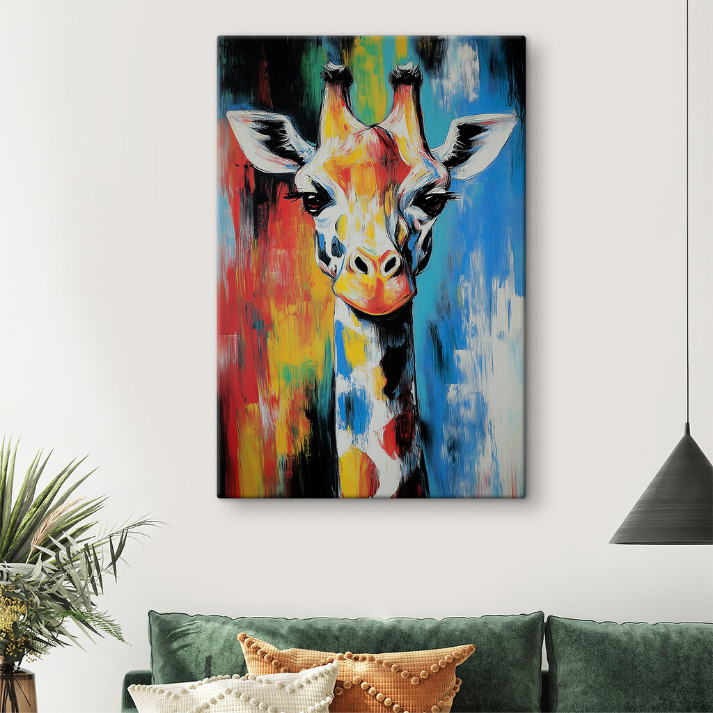 Painting of a giraffe Painting of a giraffe