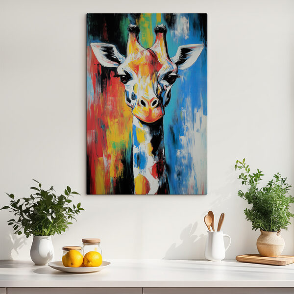 Pictura unei girafe Pictura unei girafe