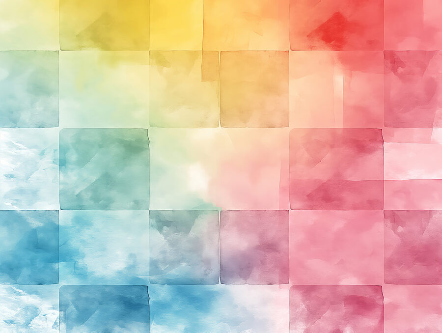 Plăci pătrate colorate