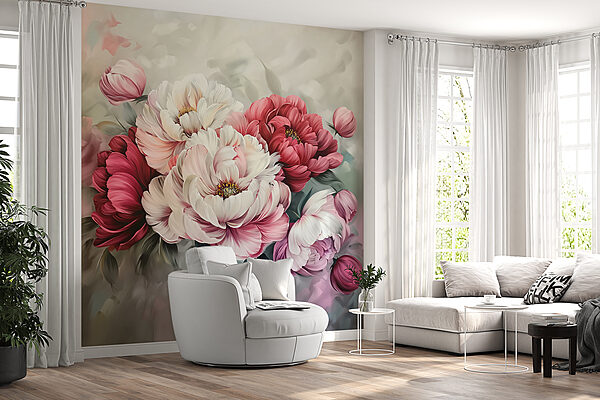 Pictura de flori pe o suprafață Pictura de flori pe o suprafață