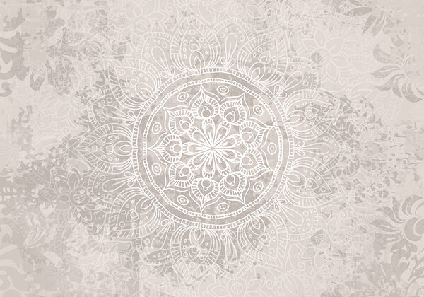 White and gray mandala White and gray mandala