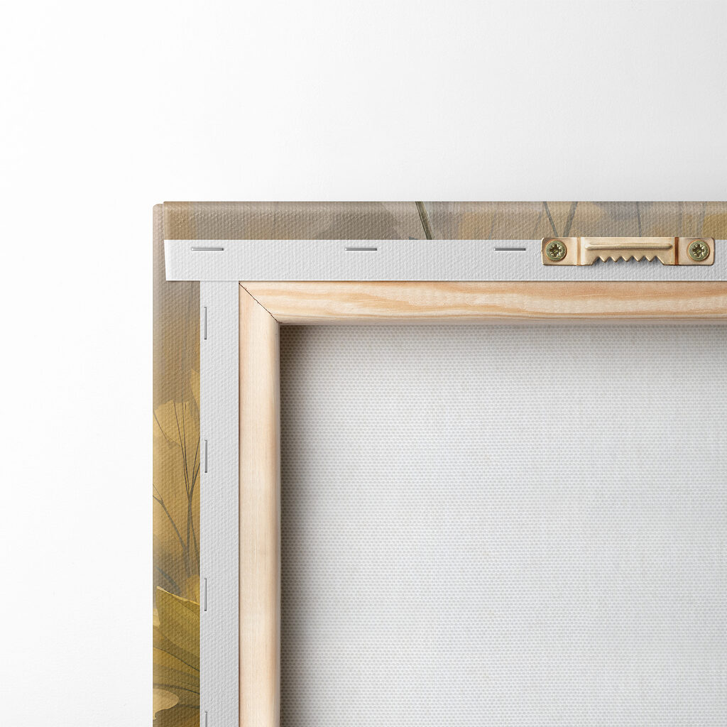 Painting of white flowers and green leaves Painting of white flowers and green leaves