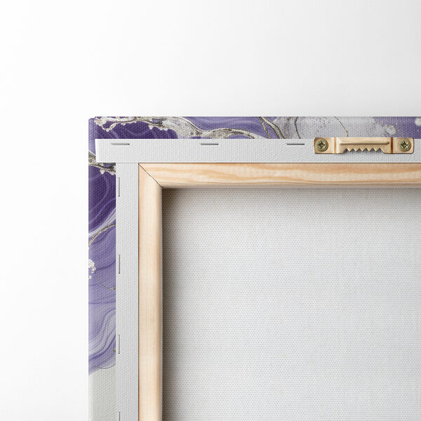 Lavender swirls with metallic veins