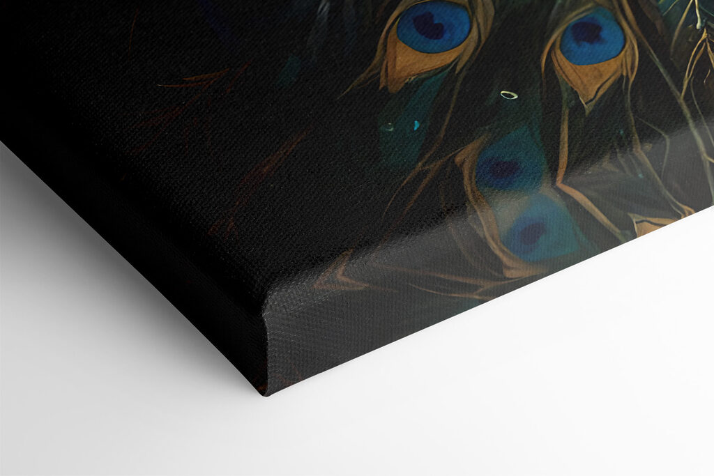 Peacock with its tail feathers spread out Peacock with its tail feathers spread out