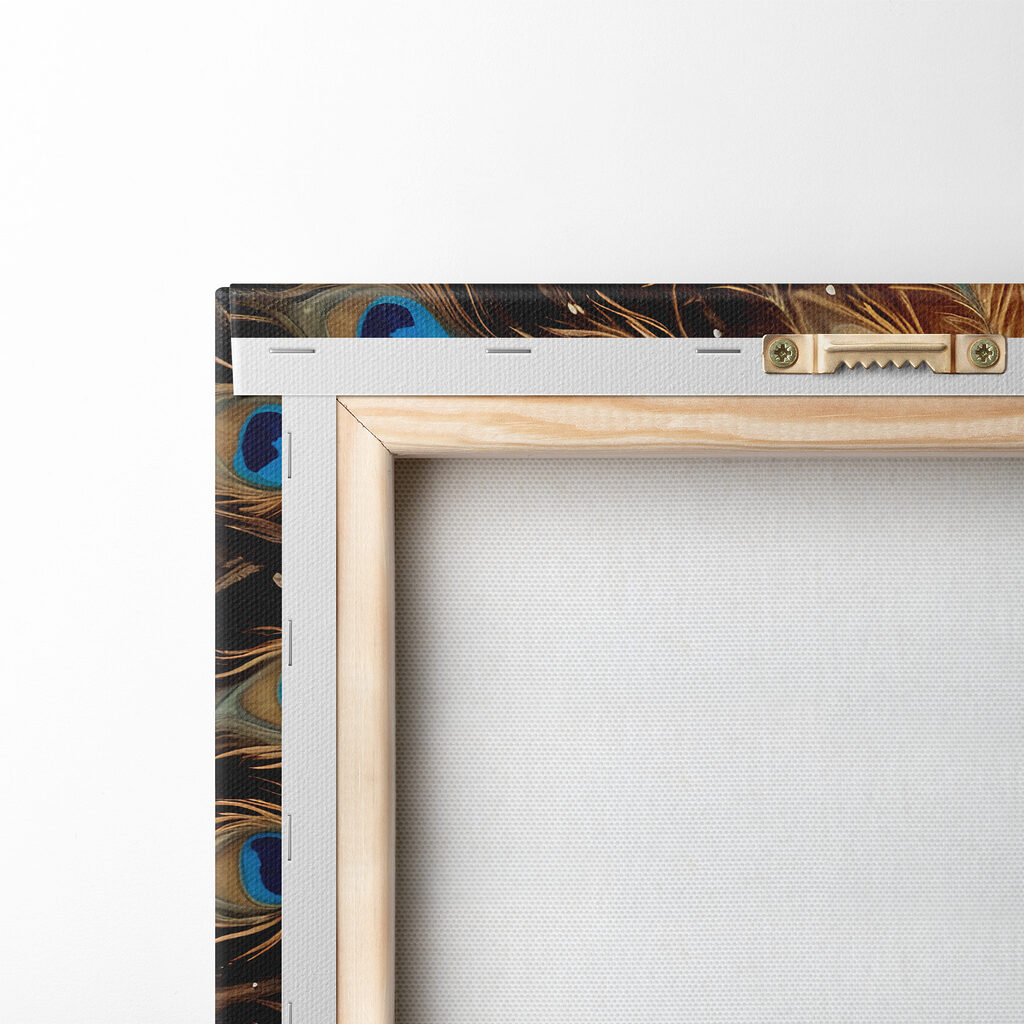 Peacock with its tail feathers spread out Peacock with its tail feathers spread out