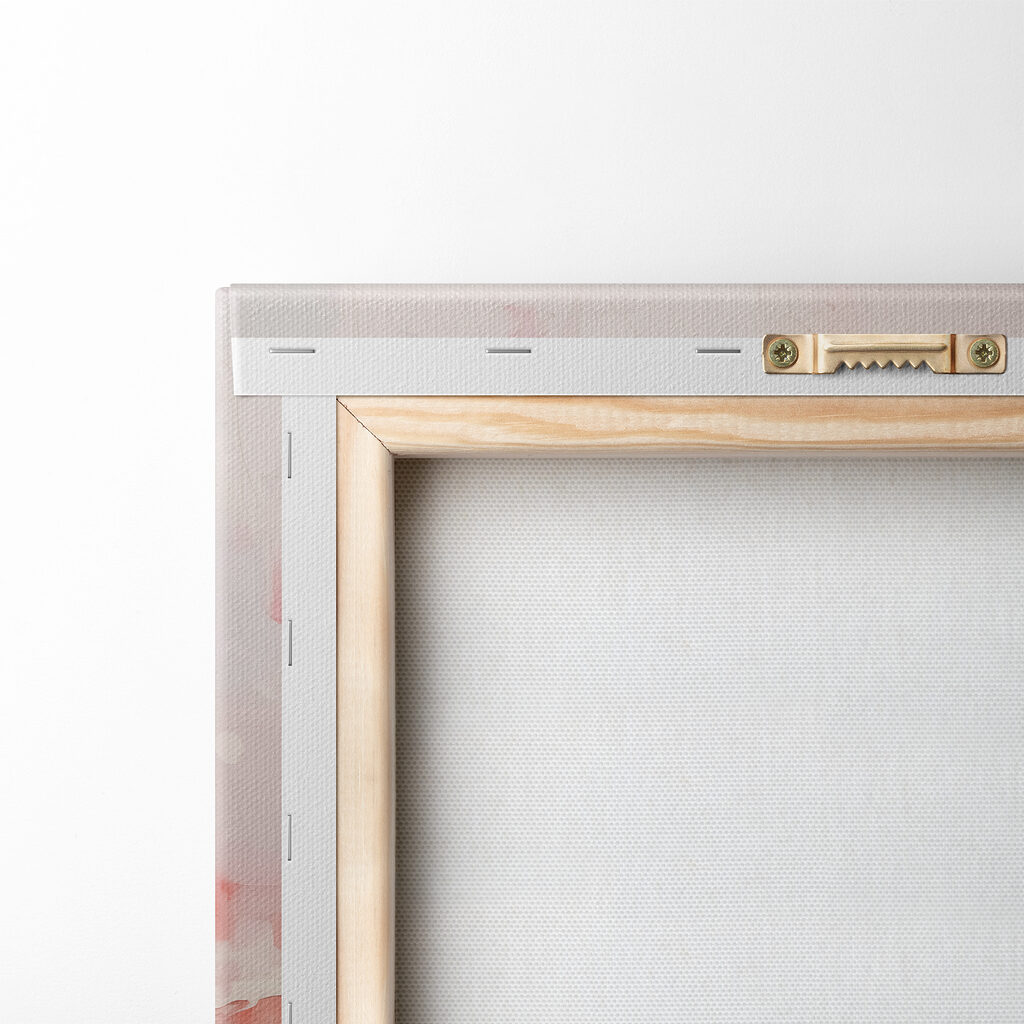 Painting of a pink rose in a pot Painting of a pink rose in a pot