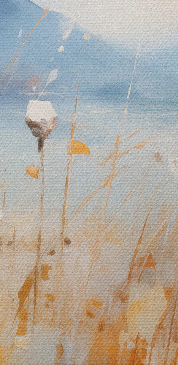 Pictura de flori într-un câmp Pictura de flori într-un câmp