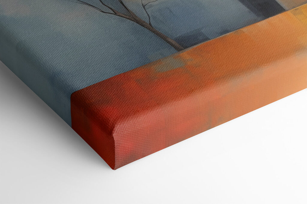 Painting of a group of buildings