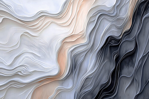 White and grey wavy lines