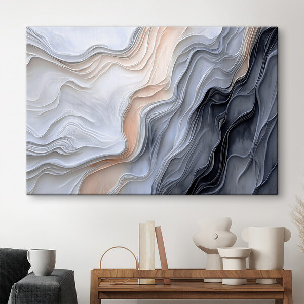 White and grey wavy lines