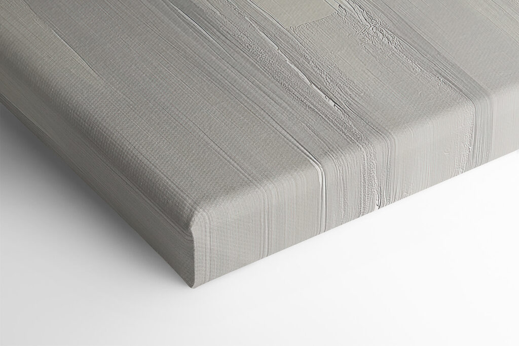 Woman's face with a paint stain