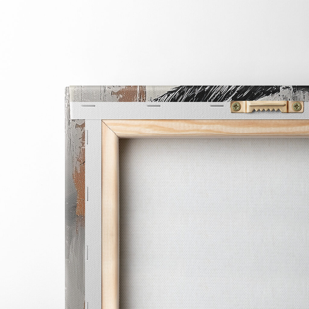 Woman's face with a paint stain