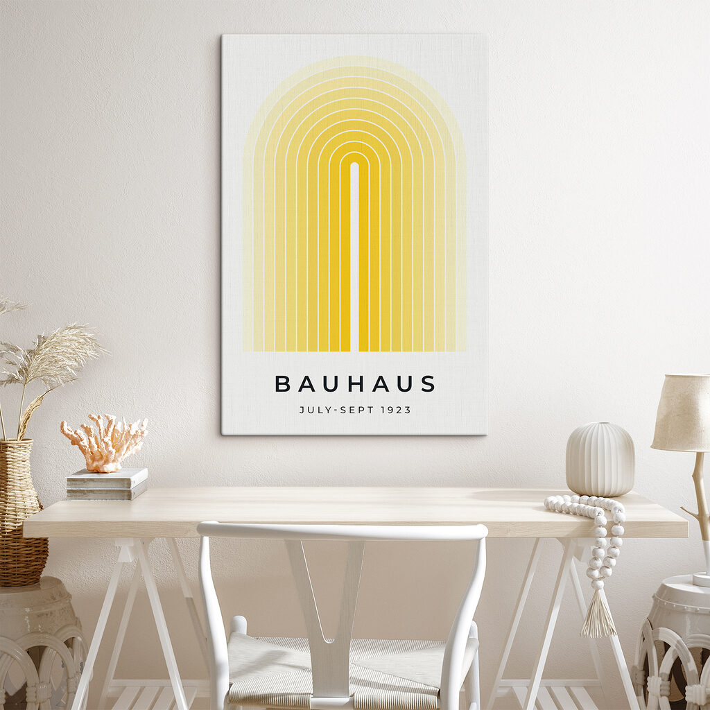 Yellow and white arch