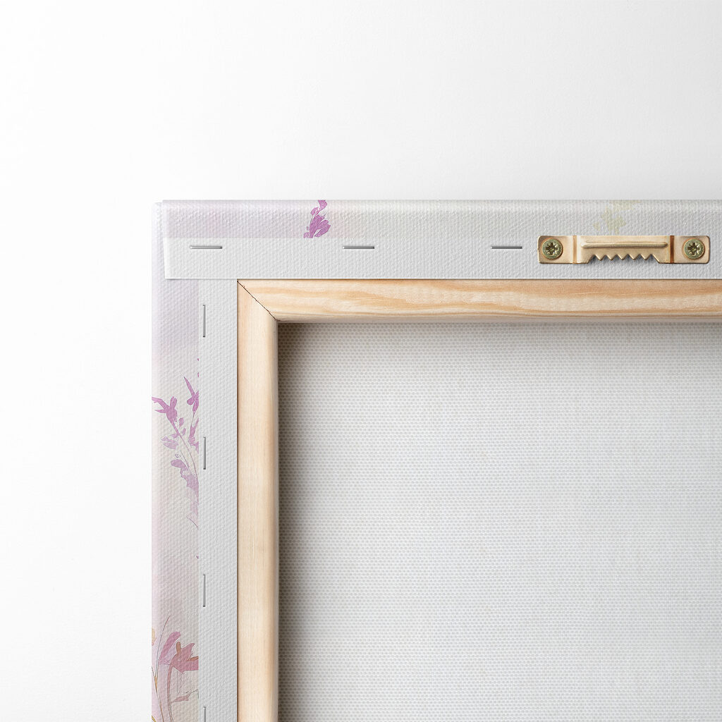 Painting of flowers in a field