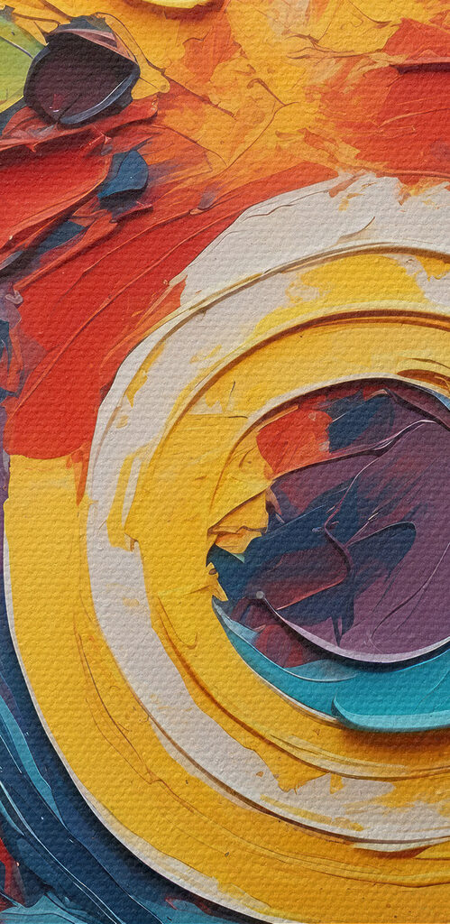 Painting of a circle