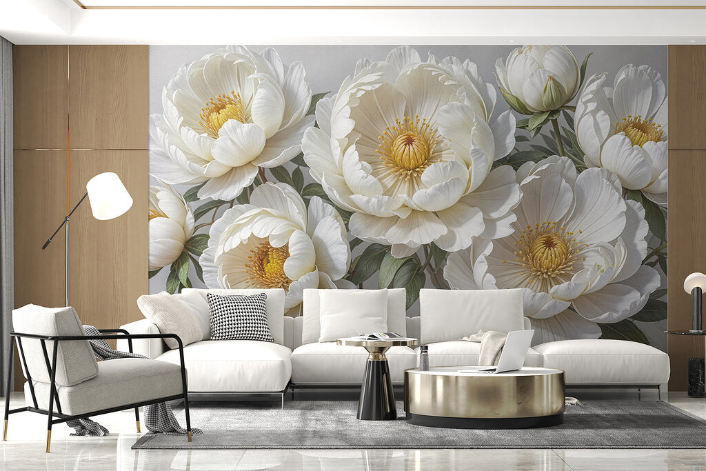 Group of white flowers